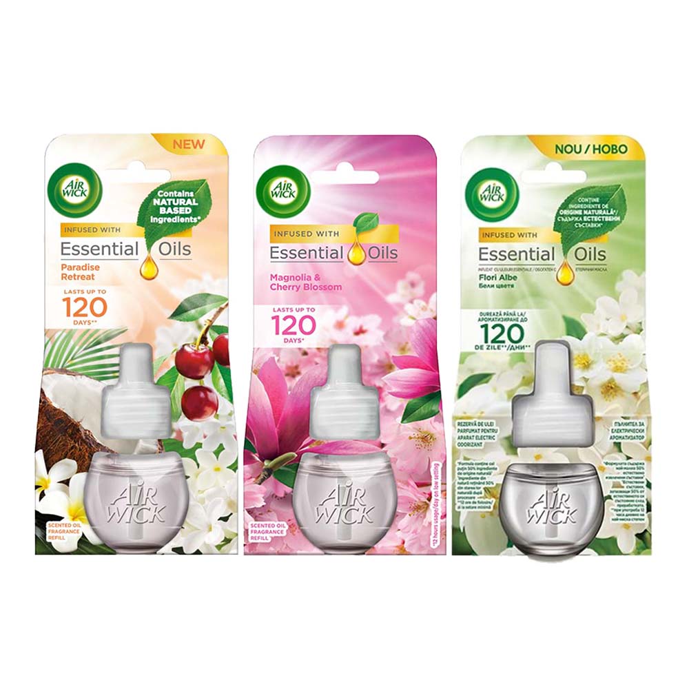 Airwick Elektrische Luchtverfrisser Navulling 3-delig Voordeelpakket B