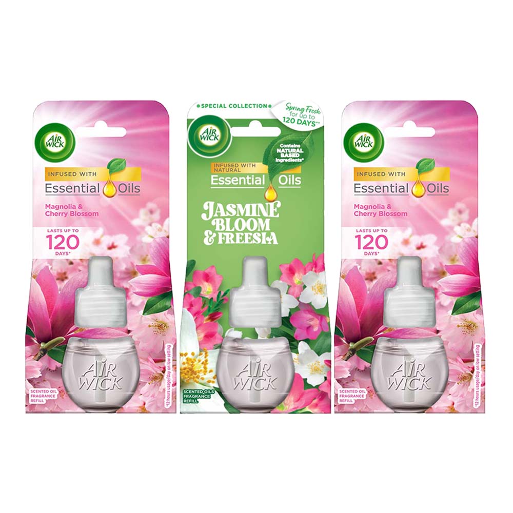 Airwick Elektrische Luchtverfrisser Navulling 3-delig Voordeelpakket D