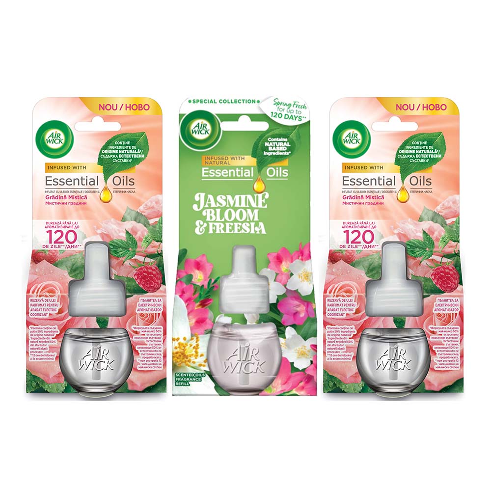 Airwick Elektrische Luchtverfrisser Navulling 3-delig Voordeelpakket F