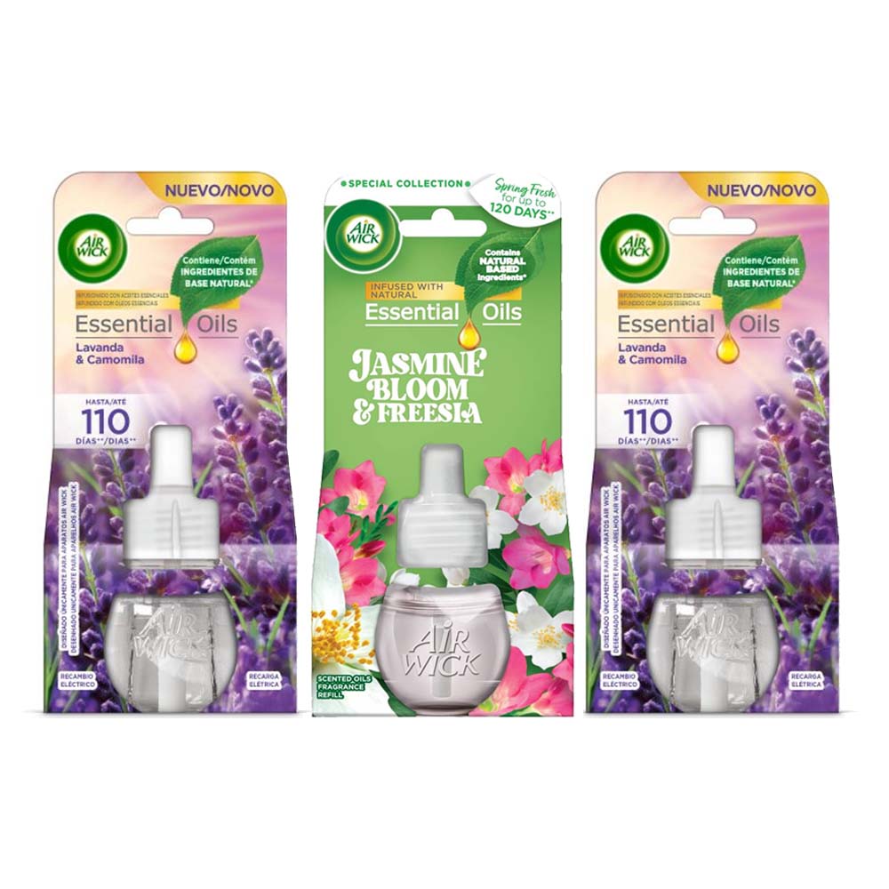 Airwick Elektrische Luchtverfrisser Navulling 3-delig Voordeelpakket H