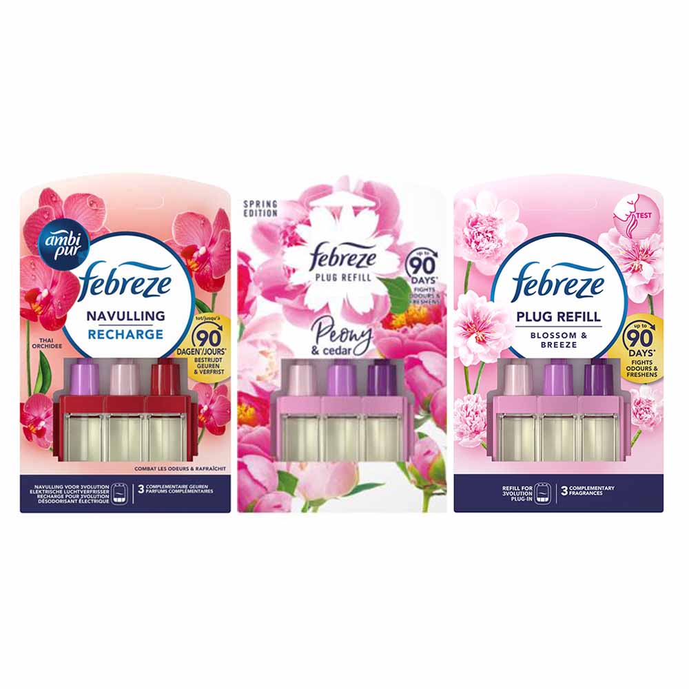 Ambi Pur Febreze 3Volution Navullingen 3-Delig Voordeelpakket Q