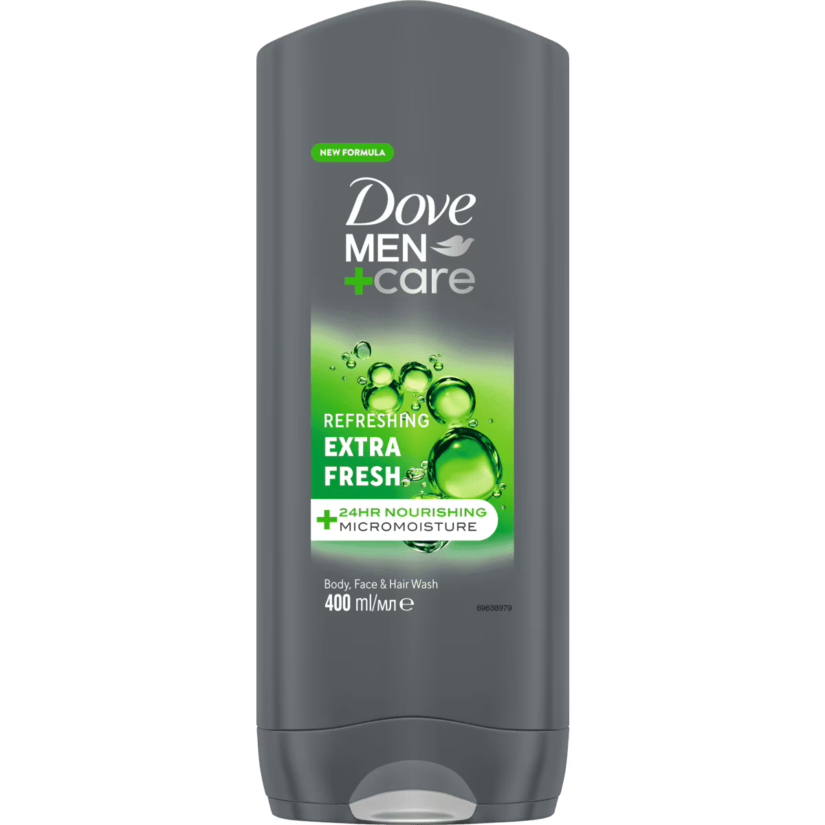 6x Dove Extra Fresh 3in1 Douchegel 400ml