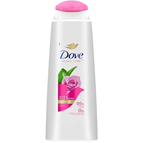 6x Dove Ultra Care Aloe & Rose Water XL Shampoo 400ml