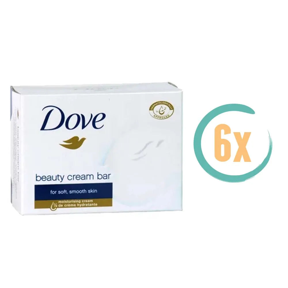 6x Dove Beauty Cream Bar 90gr