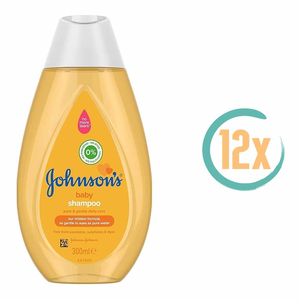 12x Johnson Baby Shampoo 300ml