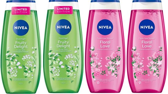 Nivea Douchegel 4-Delig Voordeelpakket A