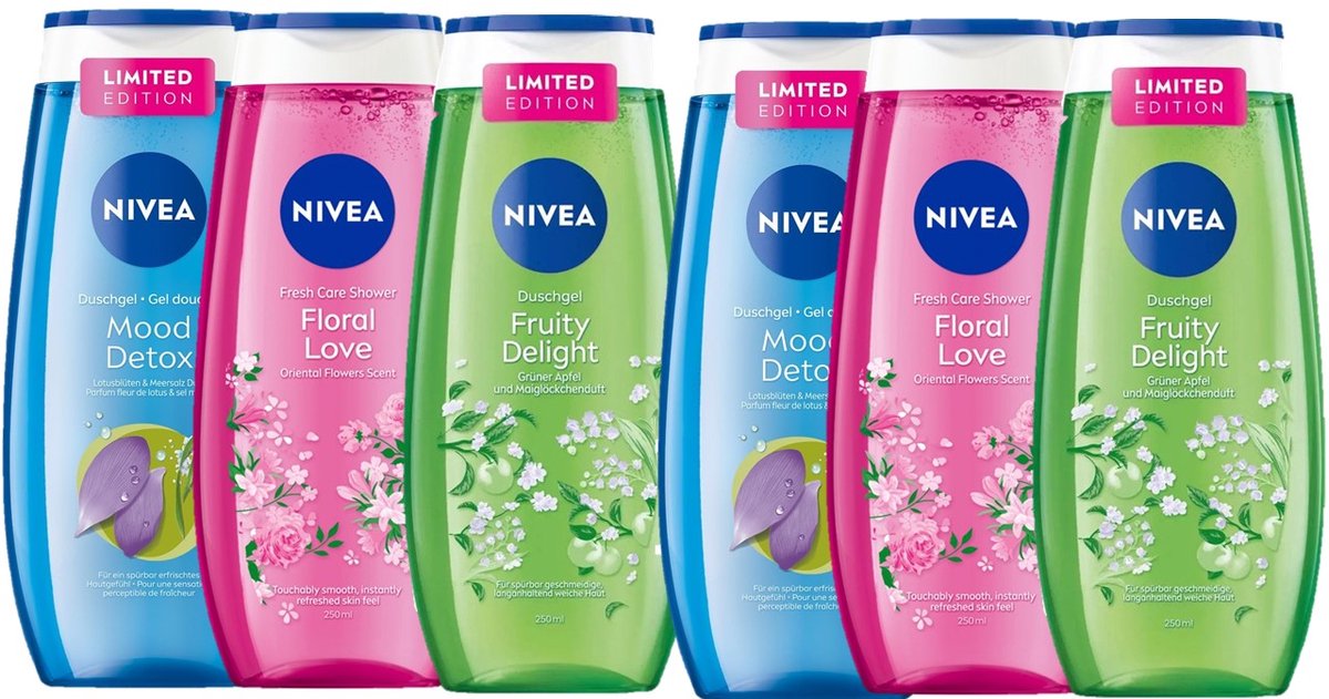 Nivea Douchegel 6-Delig Voordeelpakket A