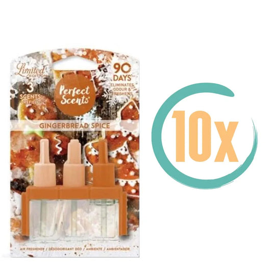 10x Perfect Scents 3Volution Navulling Gingerbread Spice 20ml, VoordeligInslaan.nl