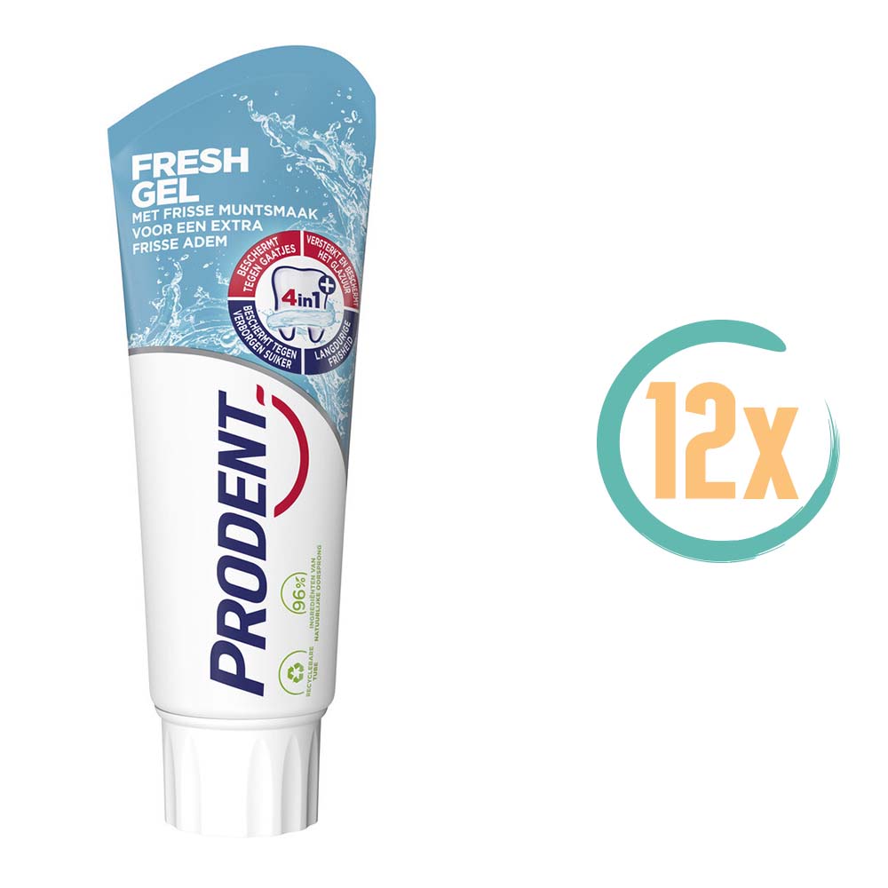 12x Prodent Fresh Gel 4in1 Tandpasta 75ml