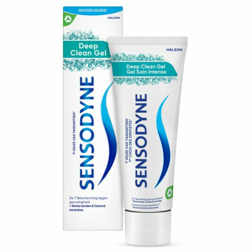 12x Sensodyne Deep Clean Gel Tandpasta 75ml