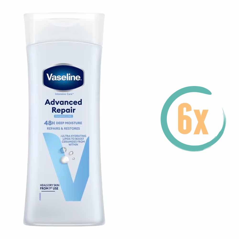 6x Vaseline Advanced Repair Bodylotion 200ml