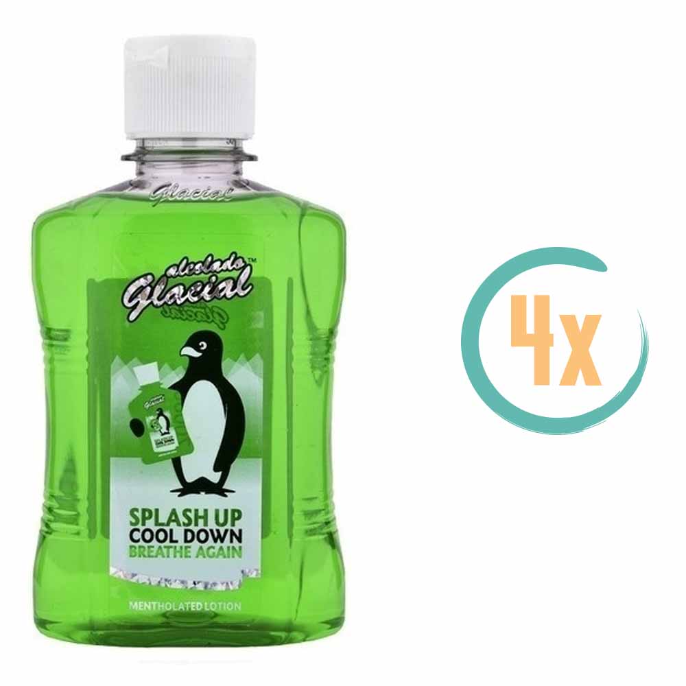 4x Alcolado Glacial Mentholated Splash Lotion 500ml