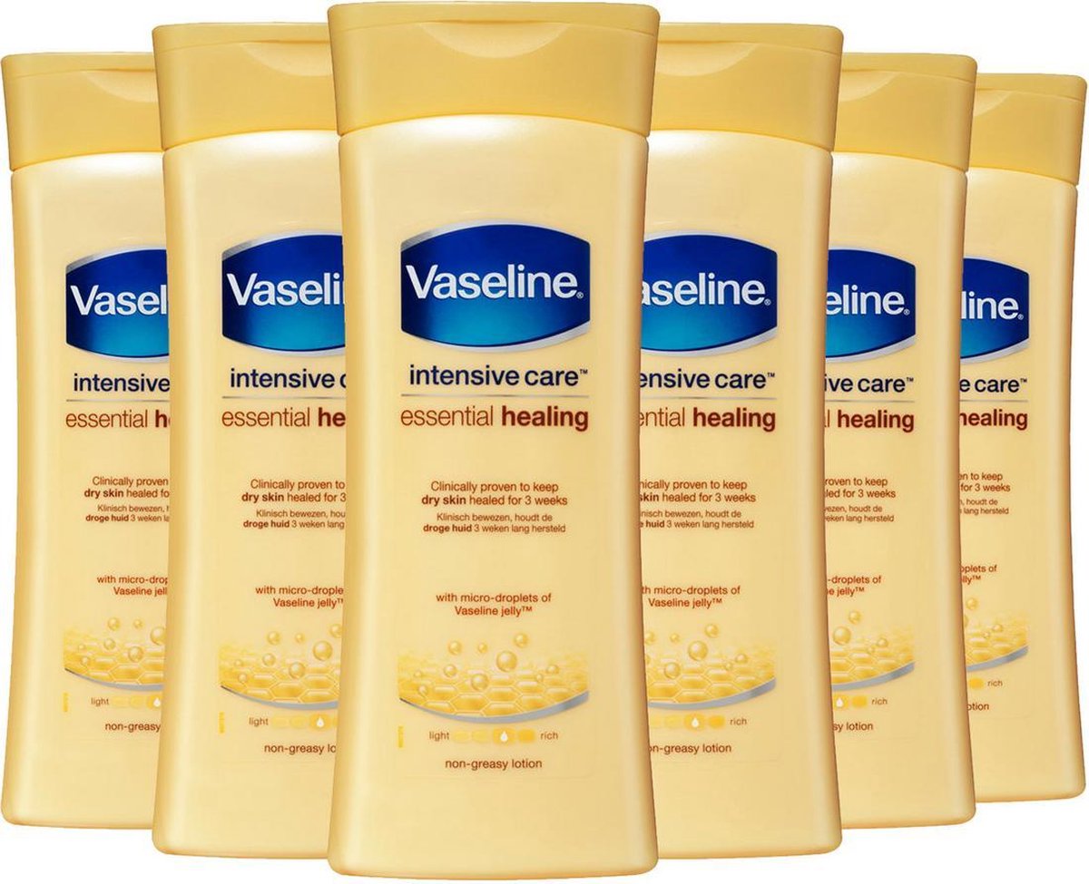6x Vaseline Bodylotion Essential Healing 200ml, VoordeligInslaan.nl