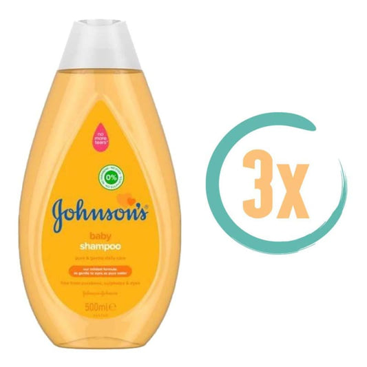 3x Johnson Baby Shampoo 500ml