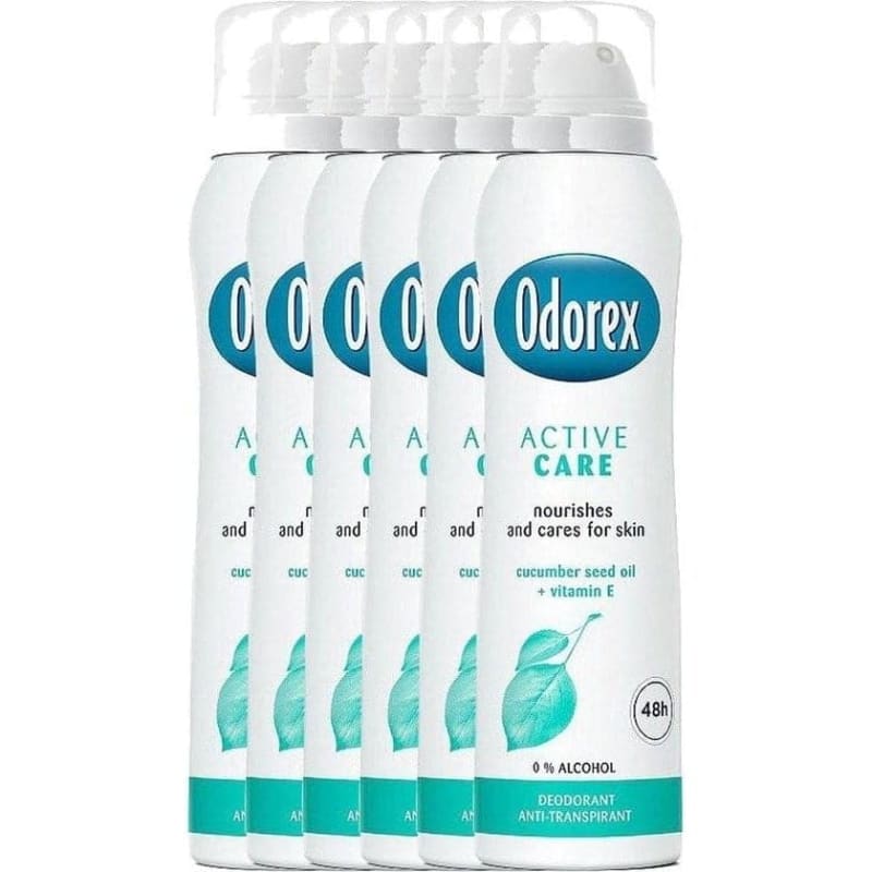 6x Odorex Active Care Deospray 150ml - Deodorant voor
