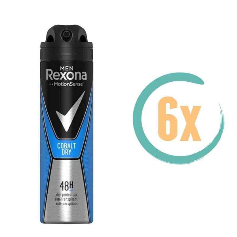 6x Rexona Cobalt Dry Deospray 150ml - Deodorant