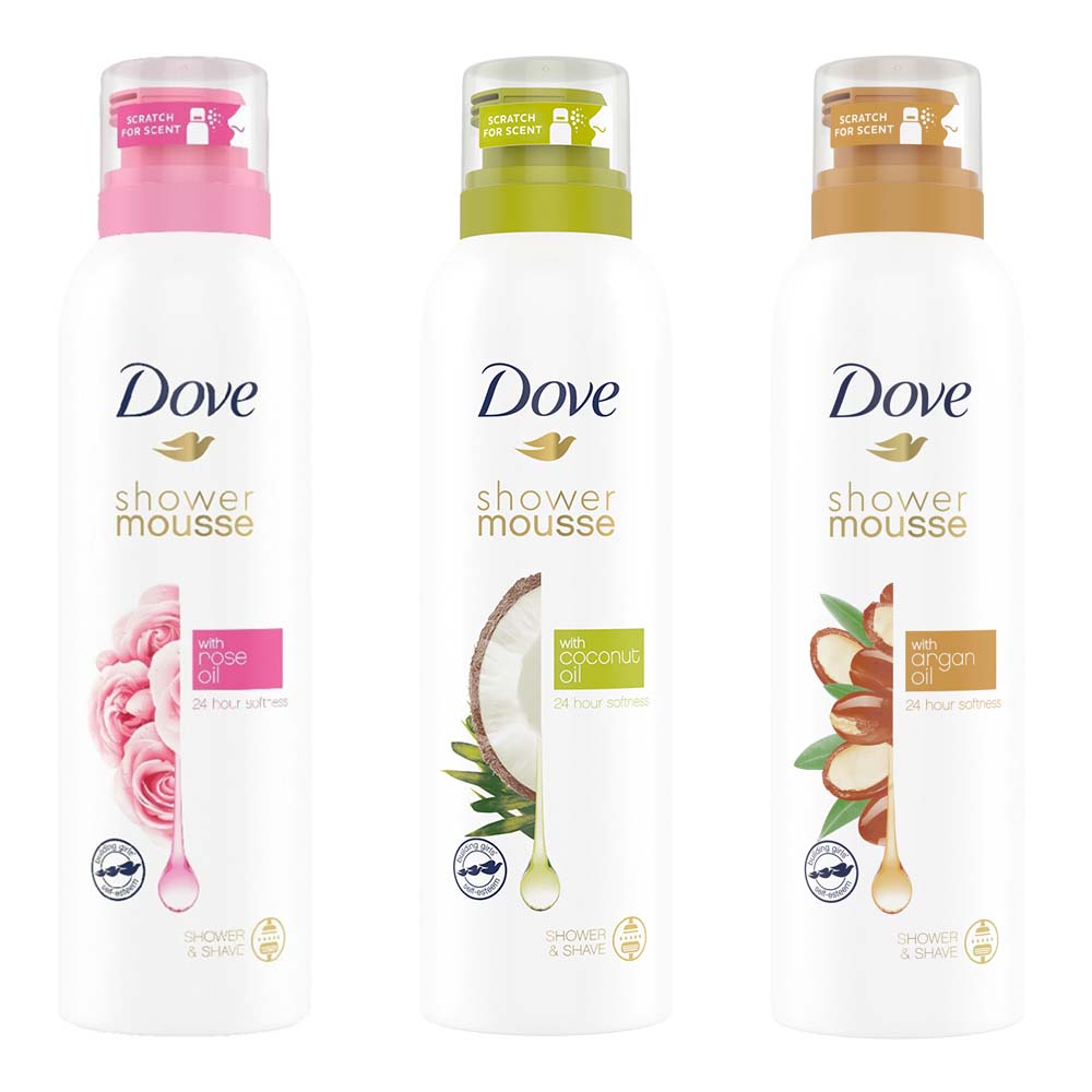 Dove Douche Foam 3-delig, VoordeligInslaan.nl