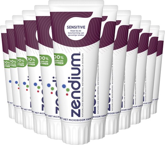 12x Zendium Sensitive Tandpasta 75ml