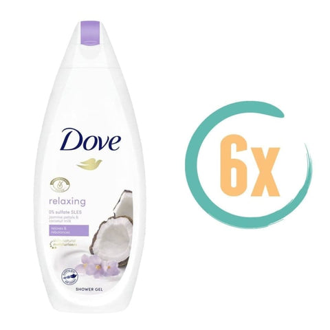 6x Dove Kokos Douchecrème 500ml