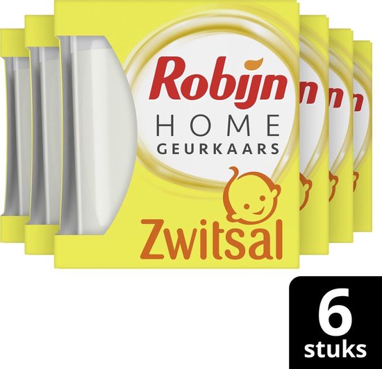6x Robijn Geurkaars Zwitsal 115gr