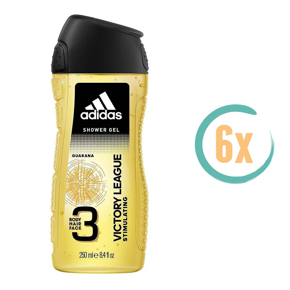 6x Adidas Victory League Douchegel 250ml