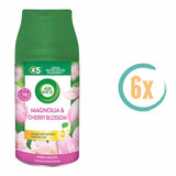 6x Airwick Freshmatic Navulling Magnolia & Kersenbloesem 250ml