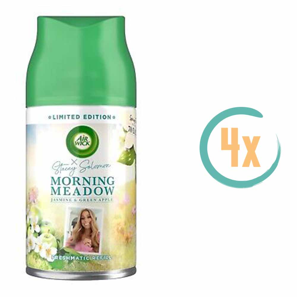 4x Airwick Freshmatic Navulling Morning Meadow 250ml