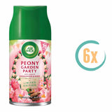 6x Airwick Freshmatic Navulling Peony Garden Party 250ml