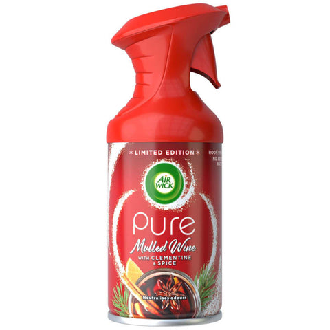 6x Airwick Pure Luchtverfrisser Spray Mulled Wine 250ml