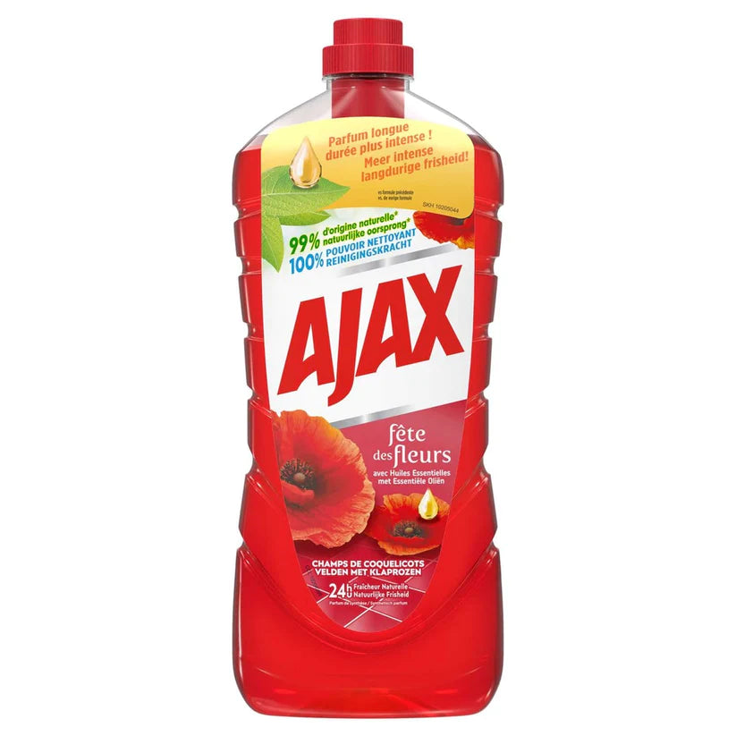 8x Ajax Allesreiniger Klaprozen 1L