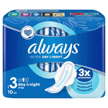 16x Always Day & Night Maandverband Odour Block