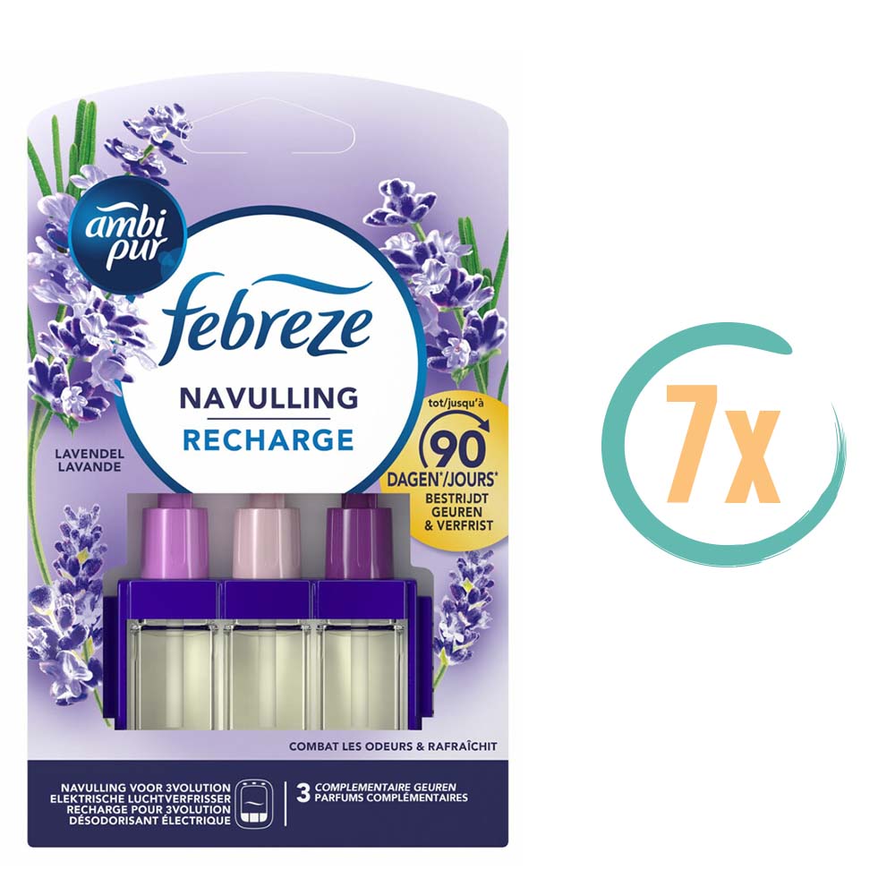 7x Ambi Pur 3Volution Navulling Lavendel 20ml
