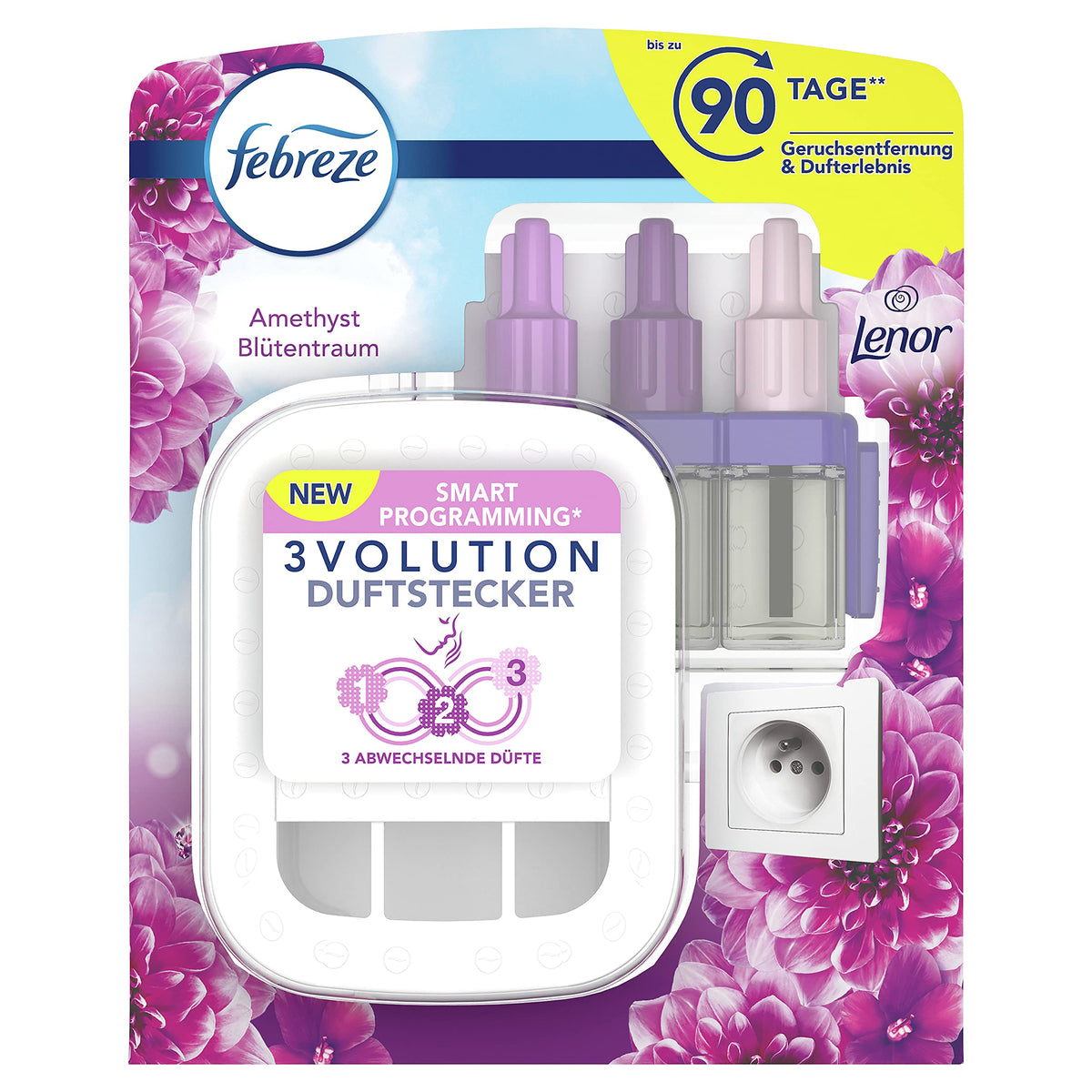 Ambi Pur Febreze 3Volution Houder & Navulling Amethyst