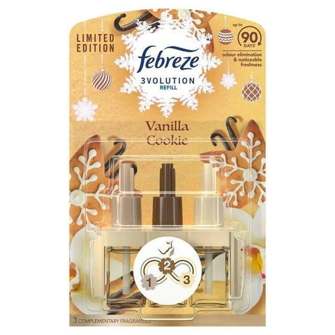 6x Ambi Pur Febreze 3Volution Navulling Vanilla Cookie 20ml