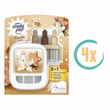 4x Ambi Pur Houder & Navulling Vanilla Cookie