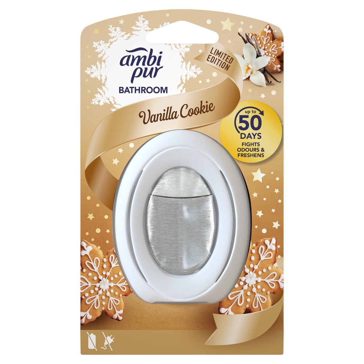 8x Ambi Pur Vanilla Cookie Badkamer Luchtverfrisser