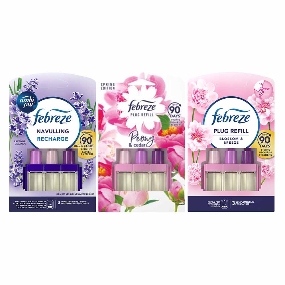 Ambi Pur Febreze 3Volution Navullingen 3-Delig Voordeelpakket P