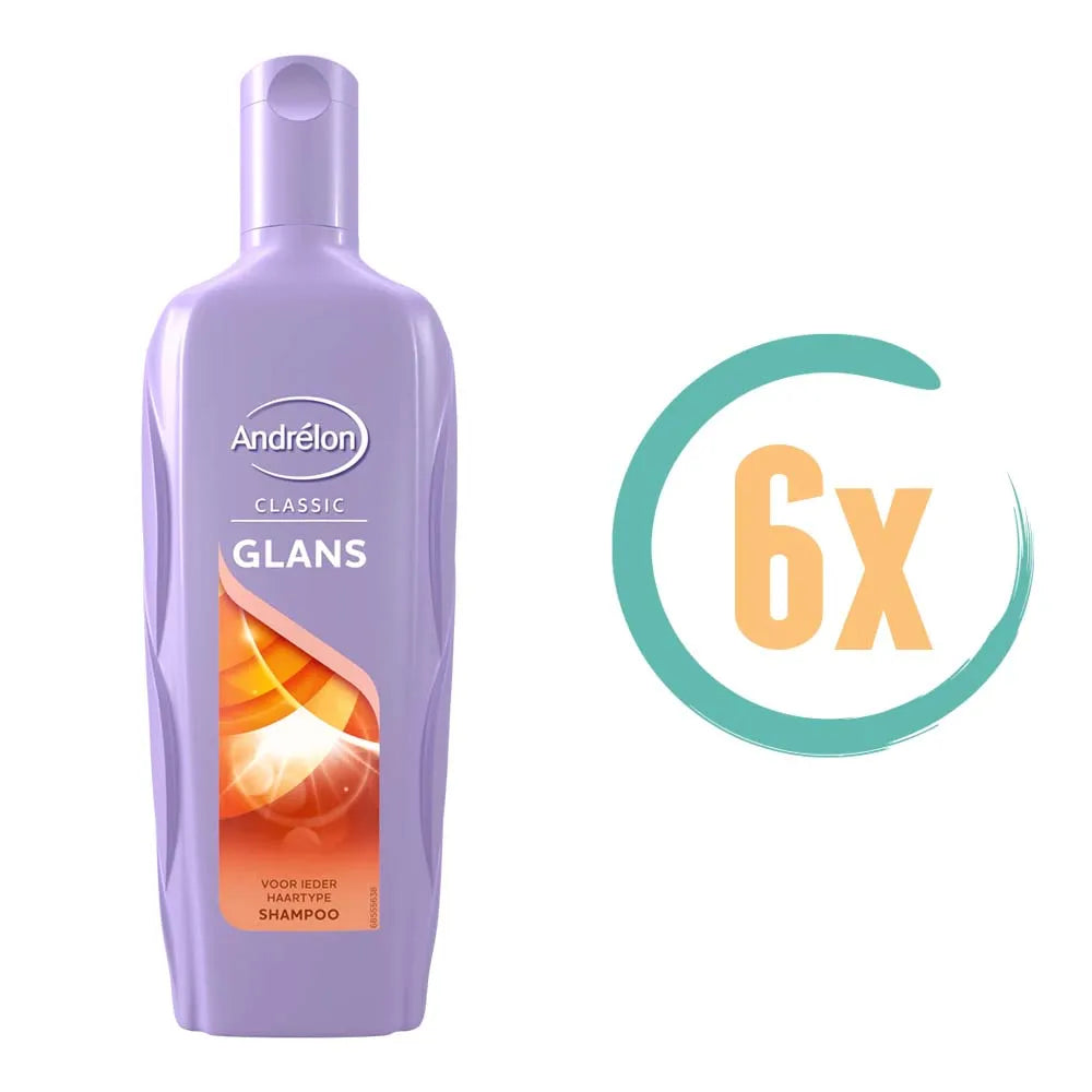6x Andrelon Glans Shampoo 300ml