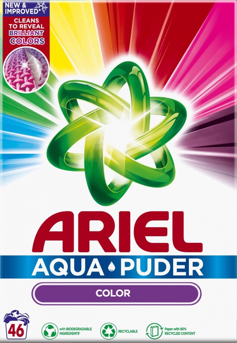 Ariel Waspoeder Aqua Color 2990gr