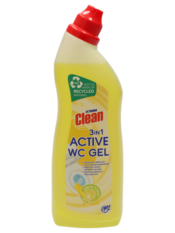 6x At Home Clean Toiletreiniger Lemon Power 750ml