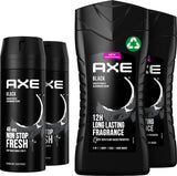 Axe Black Voordeelpakket 4-Delig, VoordeligInslaan.nl