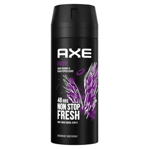 6x Axe Excite Non Stop Fresh Deospray 150ml