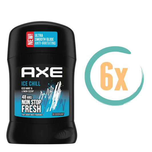 6x Axe Ice Chill Deostick 50ml