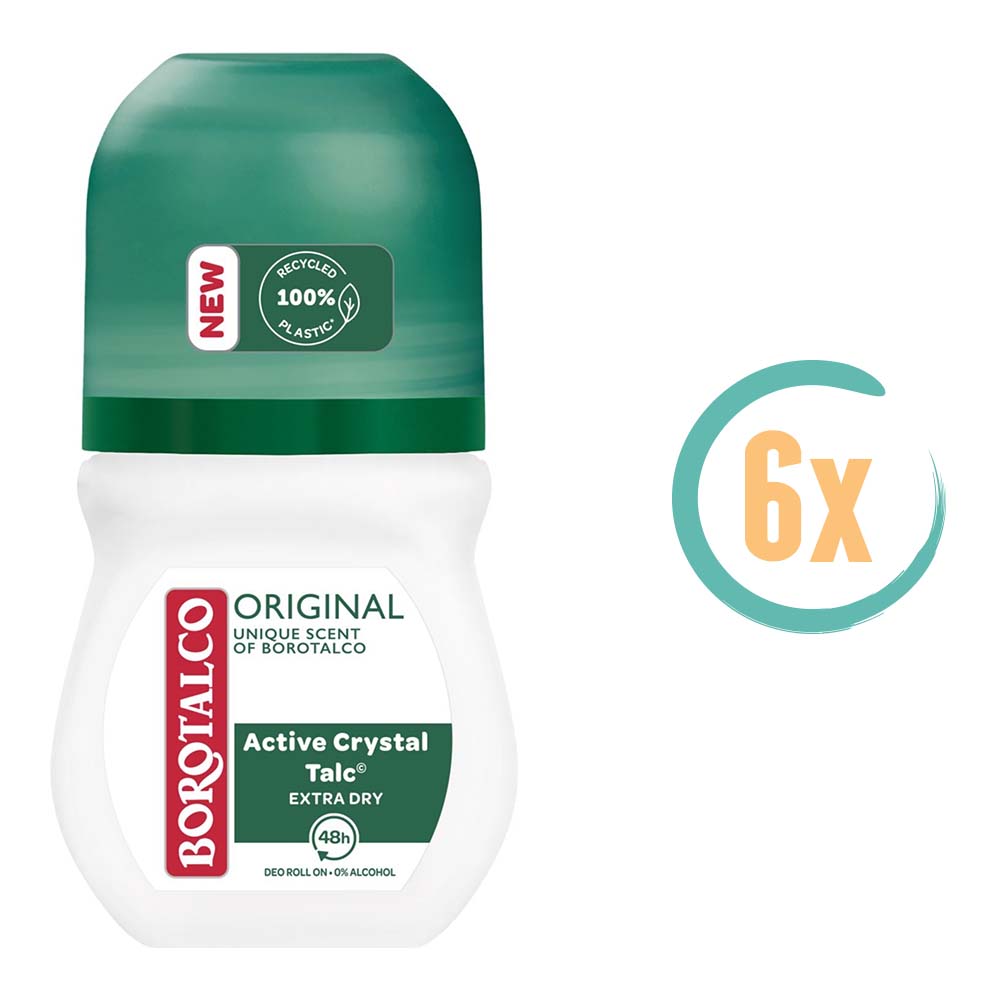 6x Borotalco Original Deoroller 50ml
