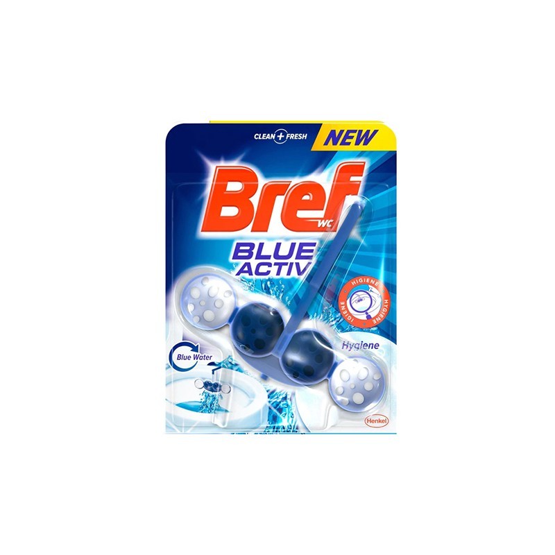 10x Bref Blue Active Hygiene Toiletblok 50g, VoordeligInslaan.nl