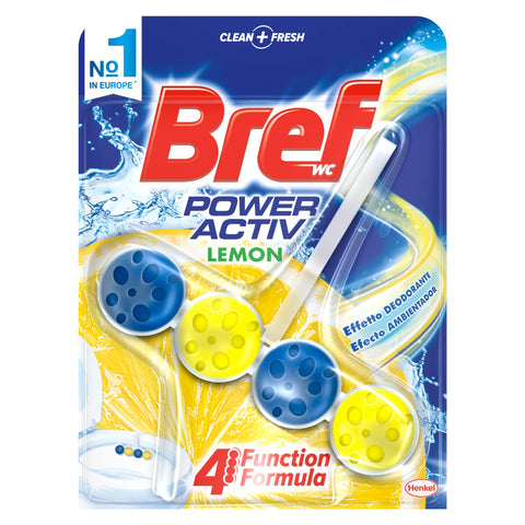 10x Bref Power Active Lemon Toiletblok 50g