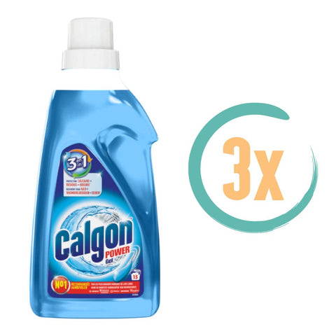3x Calgon 3in1 Wasmachinereiniger 750ml