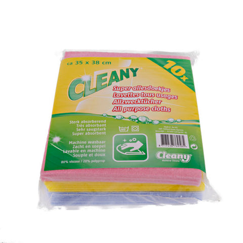 6x Cleany Vaatdoeken 10 stuks