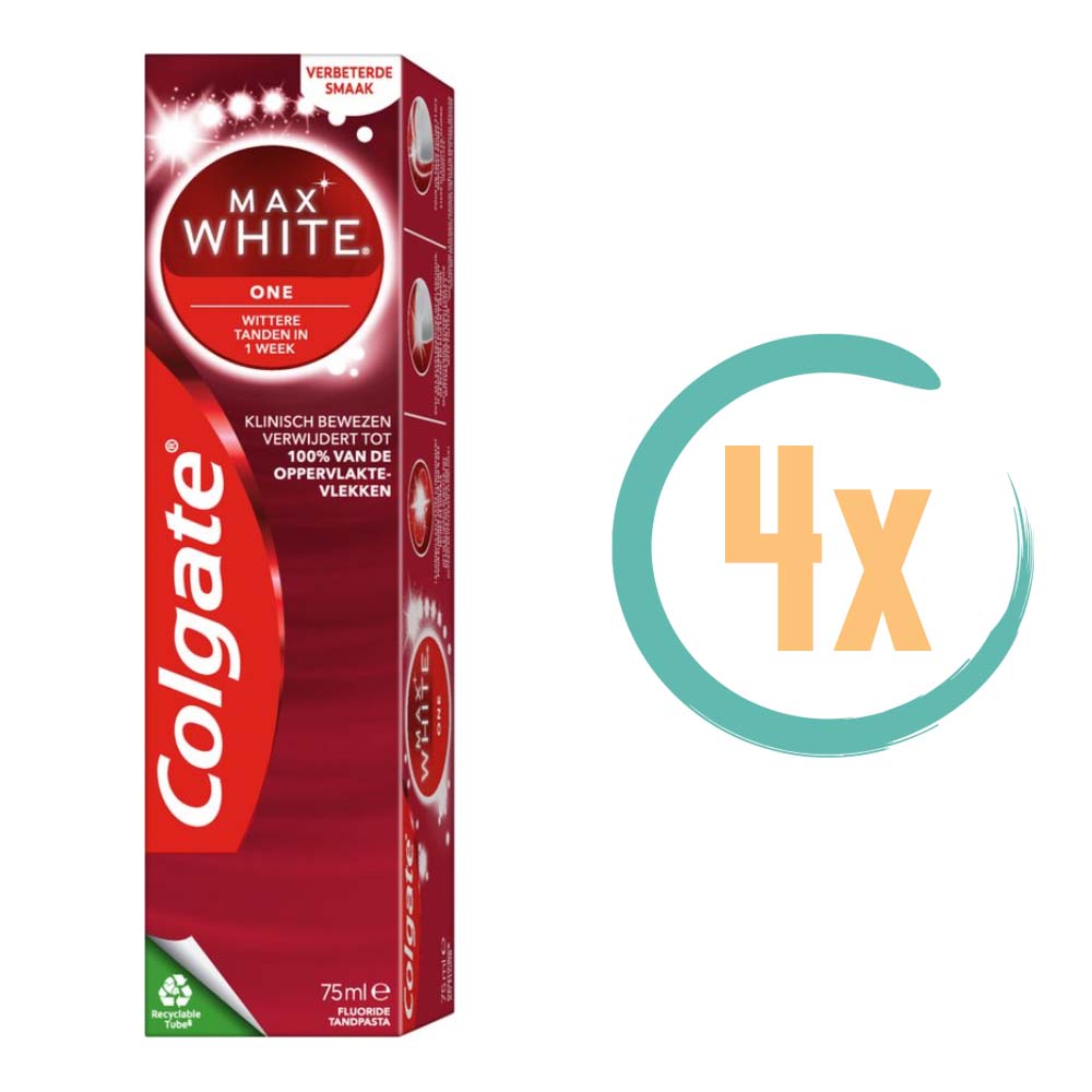 4x Colgate Tandpasta Max White One 75ml