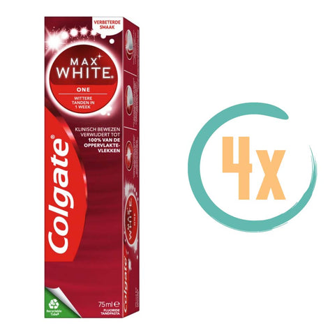 4x Colgate Tandpasta Max White One 75ml